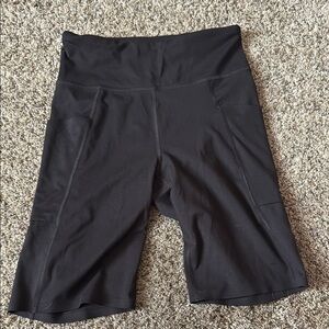Tek Gear Black Bike Shorts High Waist Stretch